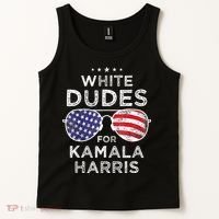 White Dudes For Kamala Harris Tank Top thumb 2