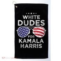 White Dudes For Kamala Harris Golf Towel thumb 0