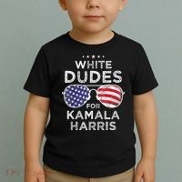 White Dudes For Kamala Harris Toddler T-Shirt thumb 2