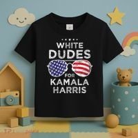 White Dudes For Kamala Harris Toddler T-Shirt thumb 3