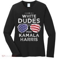 White Dudes For Kamala Harris Women's Long Sleeve Shirt thumb 0