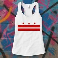 Washington D.C. Flag A Capital City Women's Tank Top thumb 3
