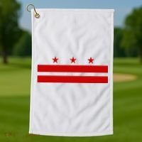 Washington D.C. Flag A Capital City Golf Towel thumb 1