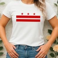 Washington D.C. Flag A Capital City Women's T-Shirt thumb 2