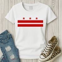 Washington D.C. Flag A Capital City Women's T-Shirt thumb 3