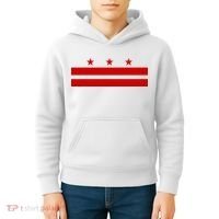 Washington D.C. Flag A Capital City Kids Hoodie thumb 4