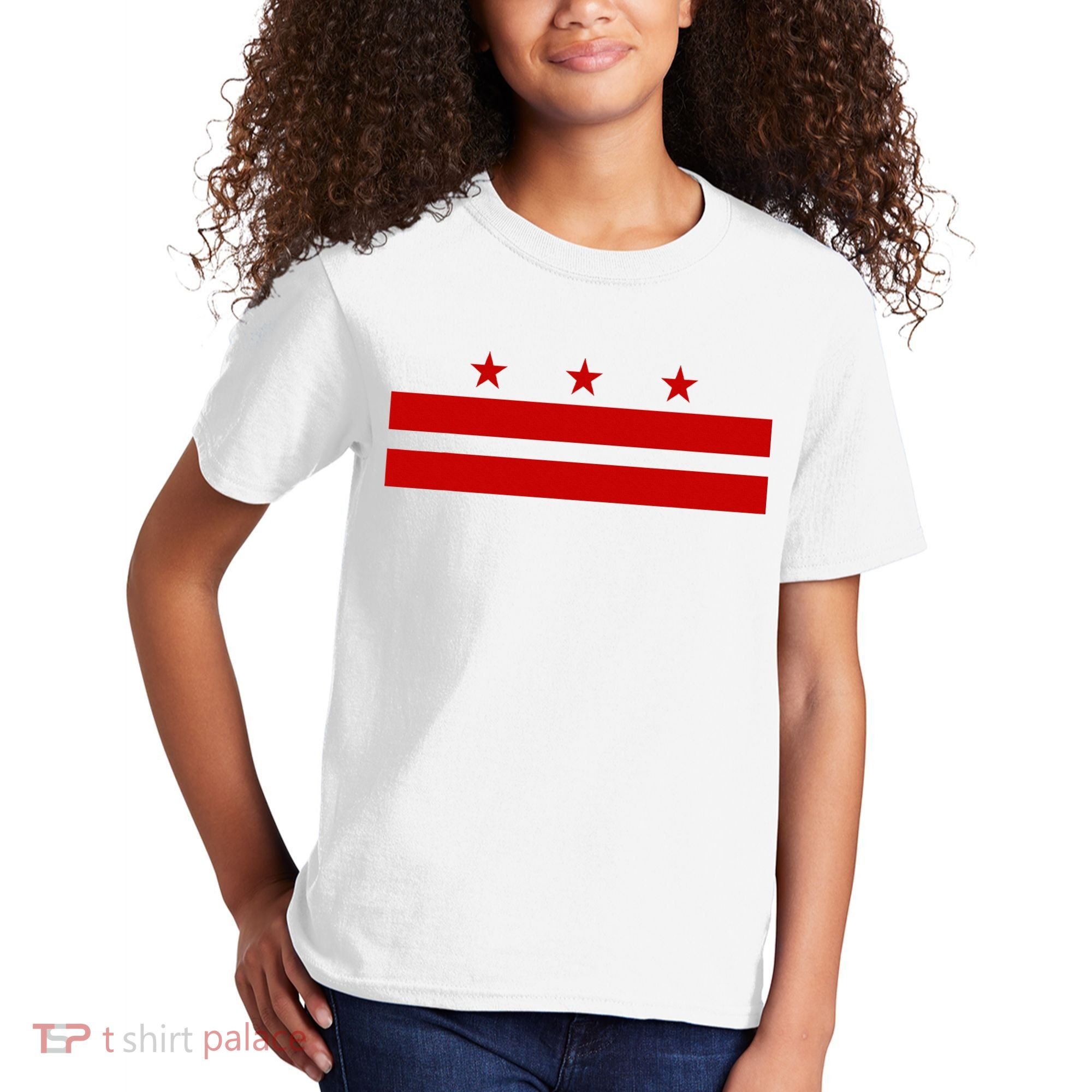 Washington D.C. Flag A Capital City Kids T-Shirt