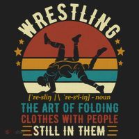 Wrestling Definition Funny Wrestle Women Boy Wrestling Women's Sweatshirt thumb 2
