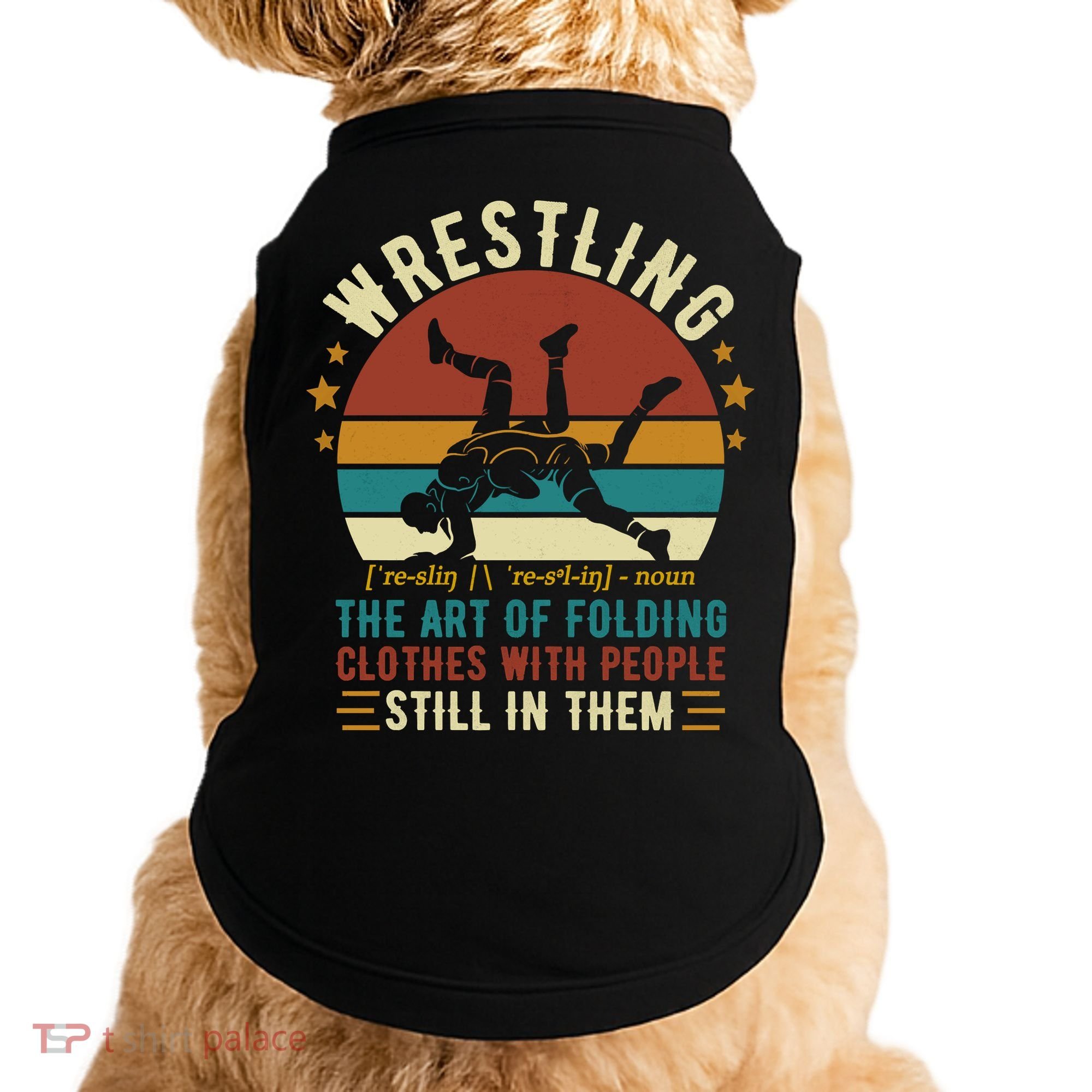 Wrestling Definition Funny Wrestle Women Boy Wrestling Doggie Tank