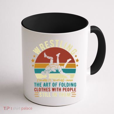 Wrestling Definition Funny Wrestle Women Boy Wrestling Coffee Mug back