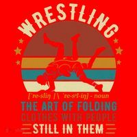 Wrestling Definition Funny Wrestle Women Boy Wrestling Santa Hat thumb 1