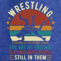 Wrestling Definition Funny Wrestle Women Boy Wrestling Women's Hoodie thumb 2