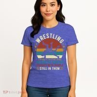 Wrestling Definition Funny Wrestle Women Boy Wrestling Women's T-Shirt thumb 4
