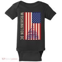 Washington Dc Flag Of The United States Baby Bodysuit thumb 0