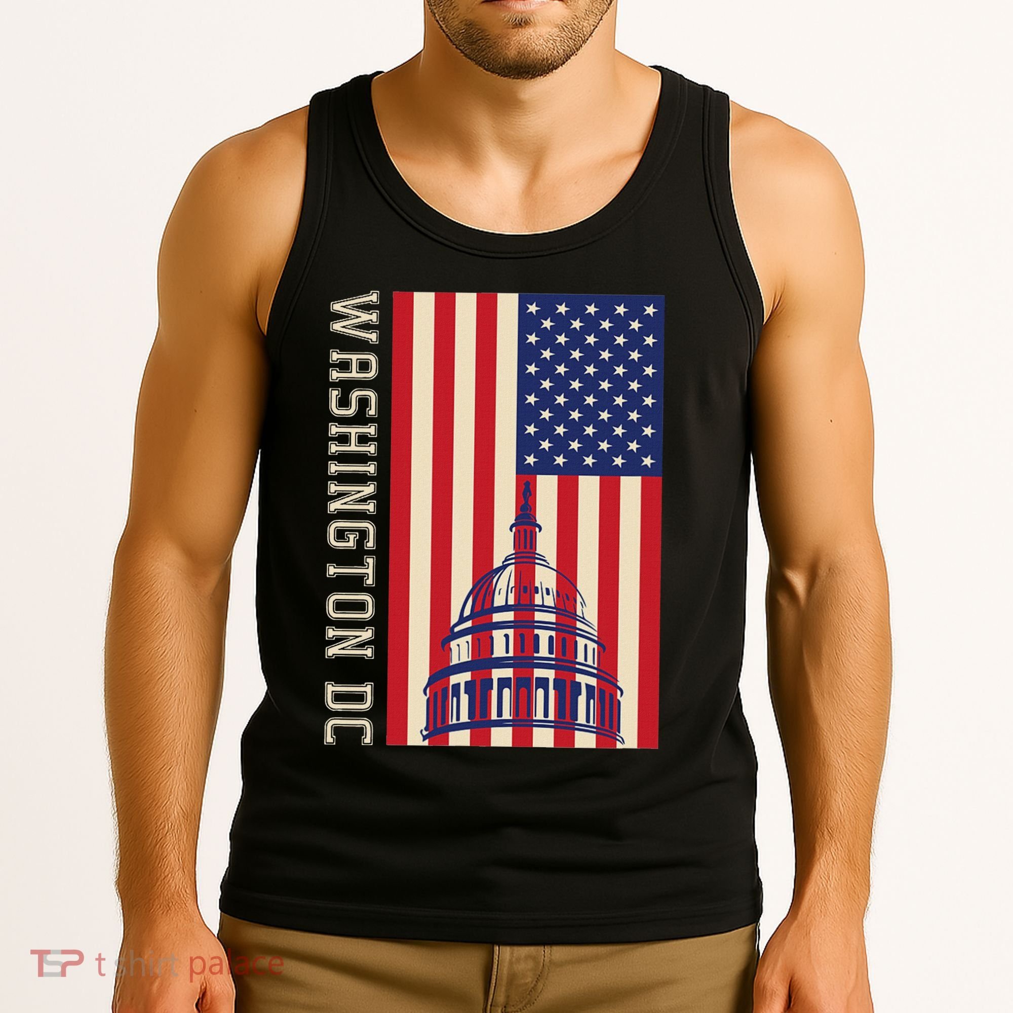 Washington Dc Flag Of The United States Tank Top