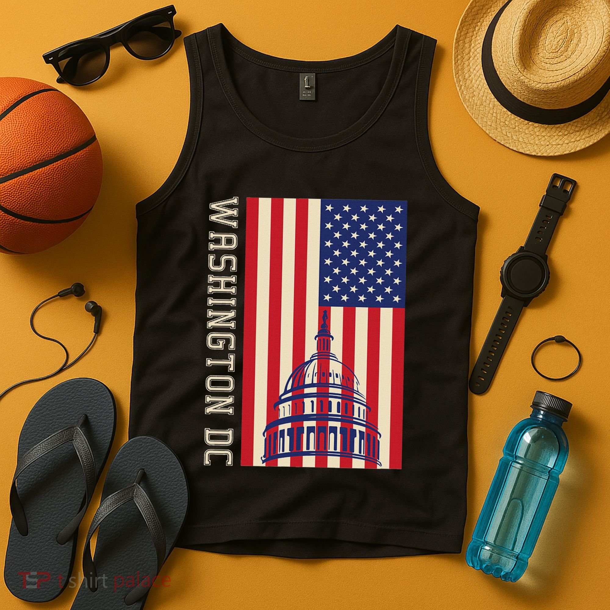 Washington Dc Flag Of The United States Tank Top