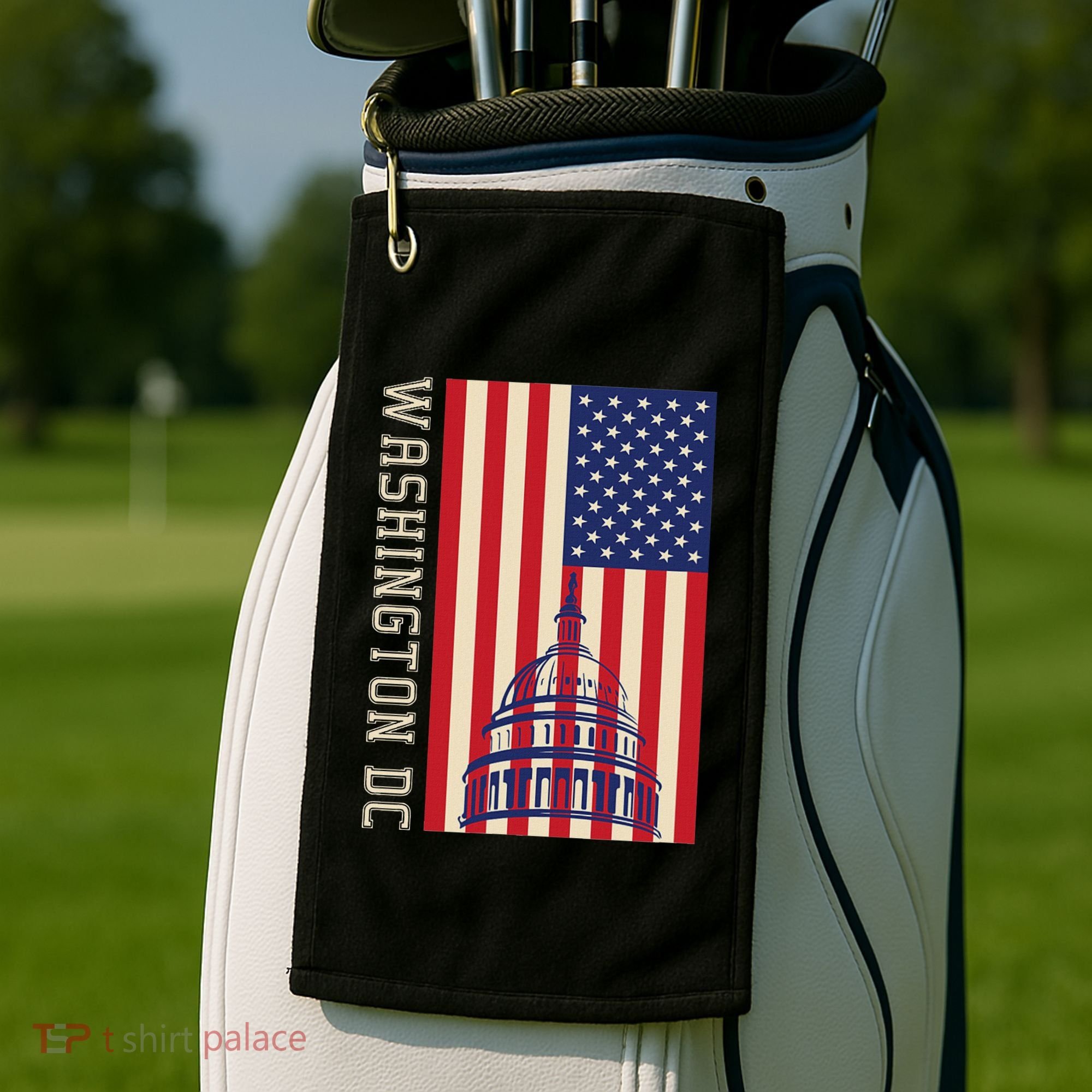 Washington Dc Flag Of The United States Golf Towel