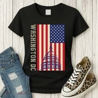 Washington Dc Flag Of The United States Women's T-Shirt thumb 3