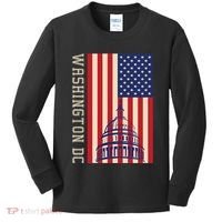 Washington Dc Flag Of The United States Kids Long Sleeve Shirt thumb 0
