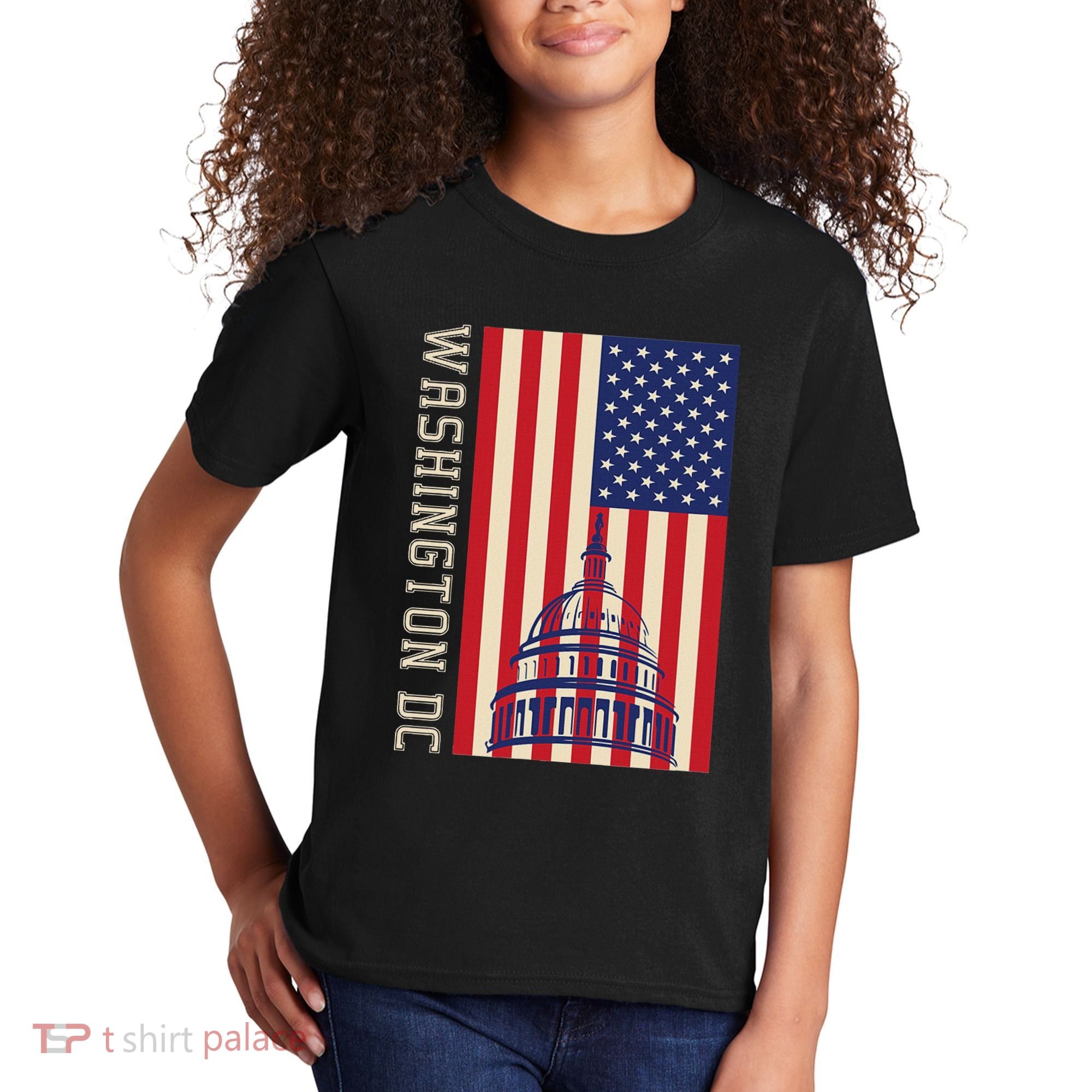 Washington Dc Flag Of The United States Kids T-Shirt