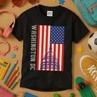 Washington Dc Flag Of The United States Kids T-Shirt thumb 3
