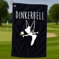 Wo Dinkerbell Funny Pickleball Golf Towel thumb 1