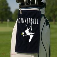 Wo Dinkerbell Funny Pickleball Golf Towel thumb 2