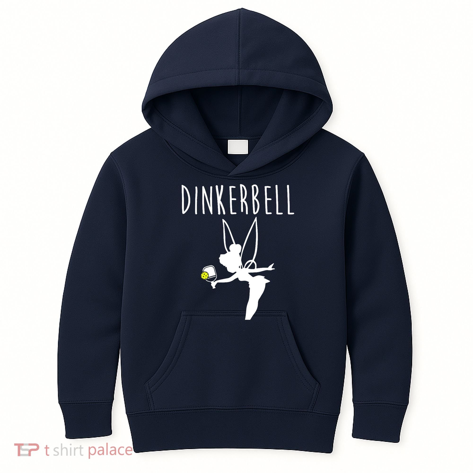 Wo Dinkerbell Funny Pickleball Kids Hoodie