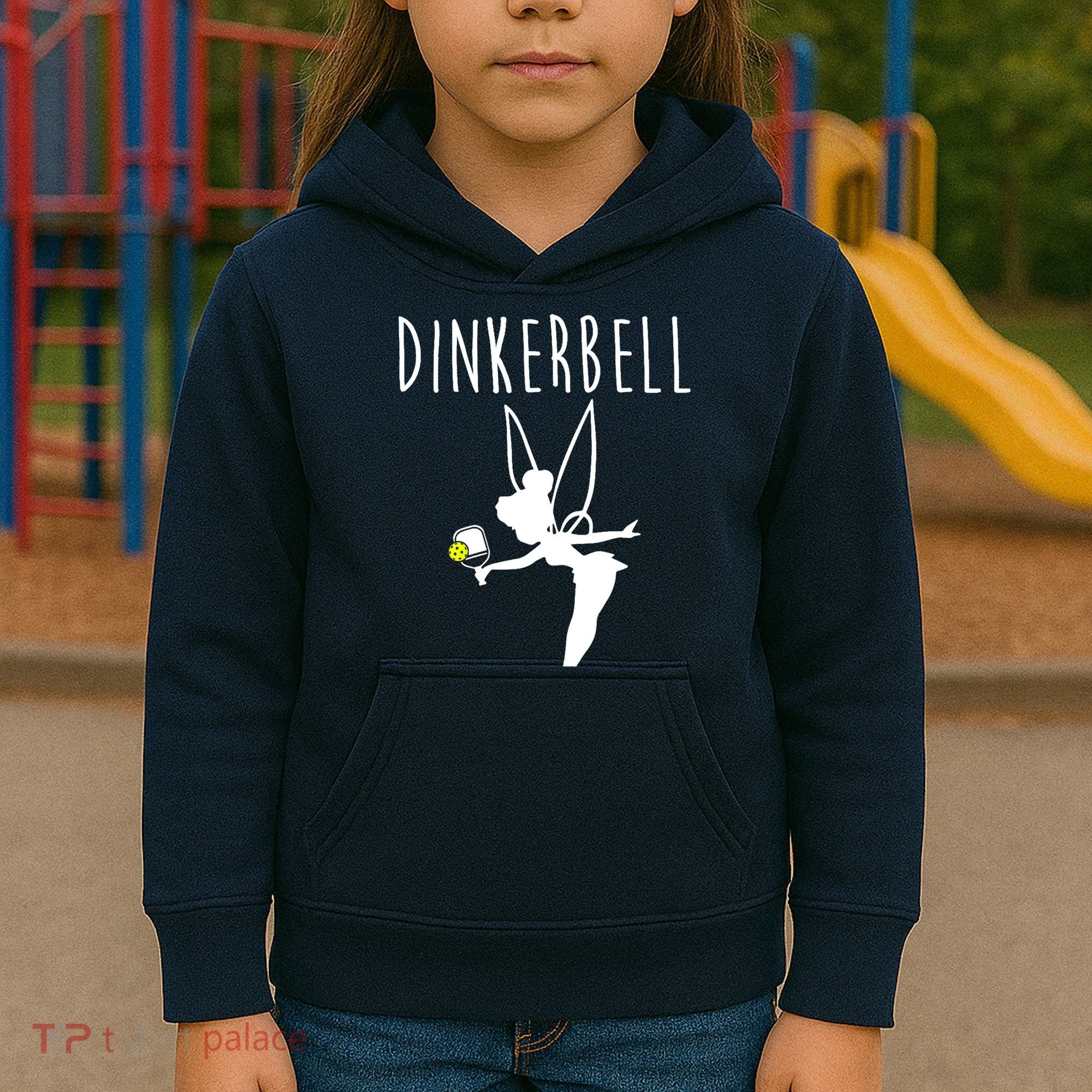 Wo Dinkerbell Funny Pickleball Kids Hoodie
