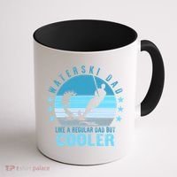 Waterski Dad Fathers Day Ski Lover Dad Water Skiing Rider Gift Coffee Mug thumb 1