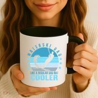 Waterski Dad Fathers Day Ski Lover Dad Water Skiing Rider Gift Coffee Mug thumb 3