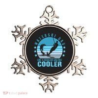 Waterski Dad Fathers Day Ski Lover Dad Water Skiing Rider Gift Ornament thumb 0