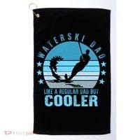 Waterski Dad Fathers Day Ski Lover Dad Water Skiing Rider Gift Golf Towel thumb 0