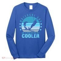 Waterski Dad Fathers Day Ski Lover Dad Water Skiing Rider Gift Long Sleeve Shirt thumb 0