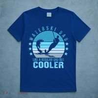 Waterski Dad Fathers Day Ski Lover Dad Water Skiing Rider Gift T-Shirt thumb 5