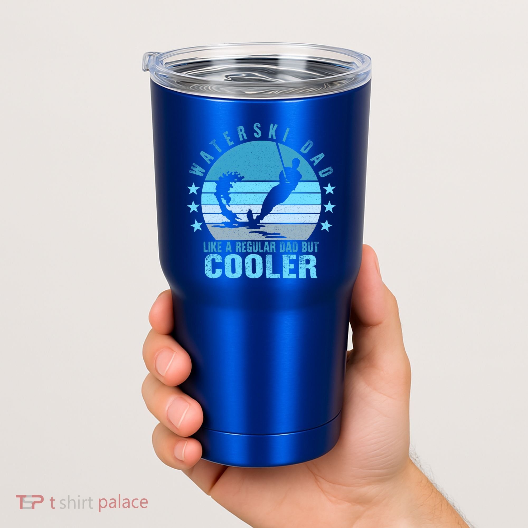 Waterski Dad Fathers Day Ski Lover Dad Water Skiing Rider Gift Tumbler