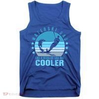 Waterski Dad Fathers Day Ski Lover Dad Water Skiing Rider Gift Tank Top thumb 0