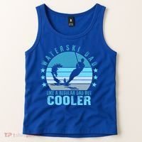 Waterski Dad Fathers Day Ski Lover Dad Water Skiing Rider Gift Tank Top thumb 2