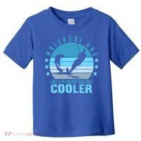 Waterski Dad Fathers Day Ski Lover Dad Water Skiing Rider Gift Toddler T-Shirt thumb 0