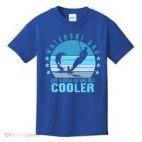 Waterski Dad Fathers Day Ski Lover Dad Water Skiing Rider Gift Kids T-Shirt thumb 0