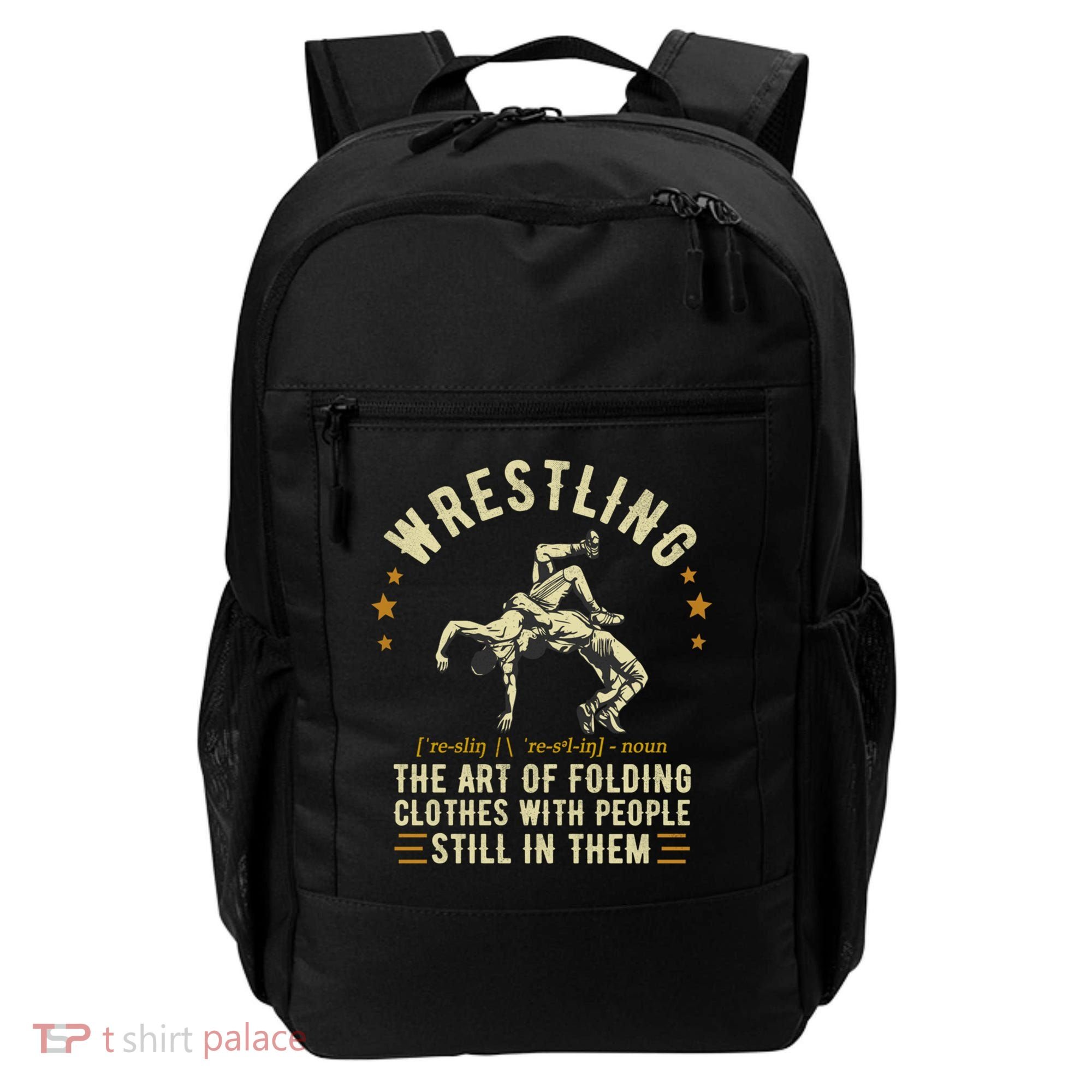 Wrestling Definition Funny Wrestle  Wrestling Cute Gift Backpack