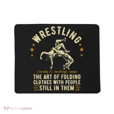 Wrestling Definition Funny Wrestle  Wrestling Cute Gift Mousepad