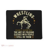 Wrestling Definition Funny Wrestle  Wrestling Cute Gift Mousepad thumb 0