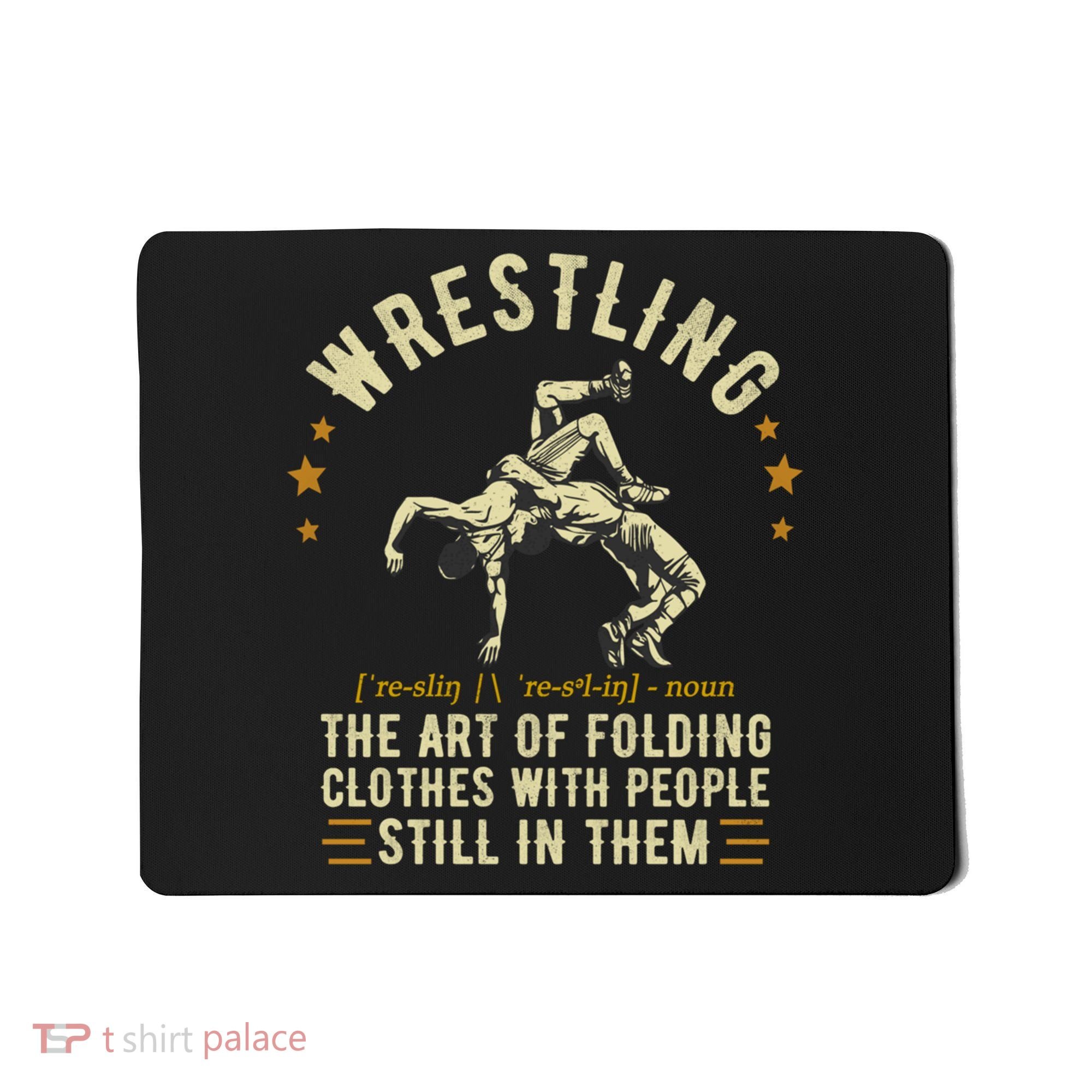 Wrestling Definition Funny Wrestle  Wrestling Cute Gift Mousepad