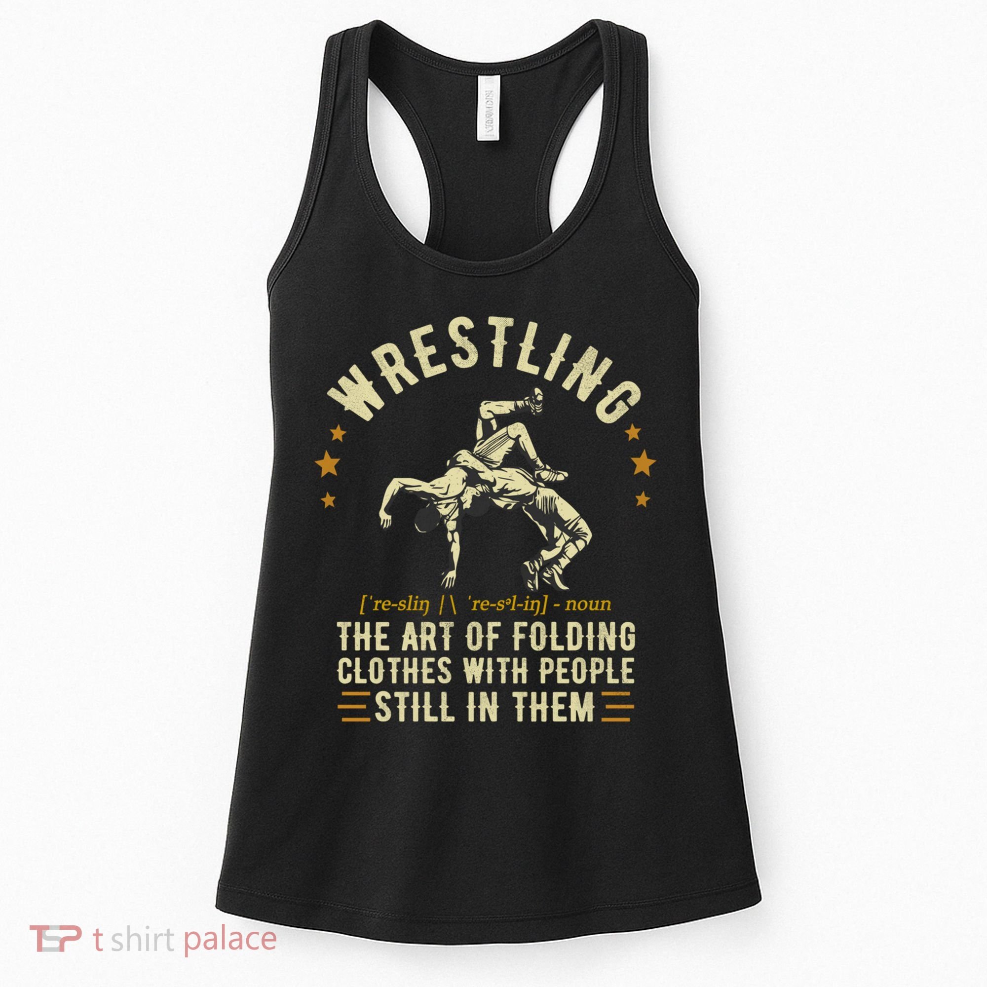 Wrestling Definition Funny Wrestle  Wrestling Cute Gift Women's Tank Top