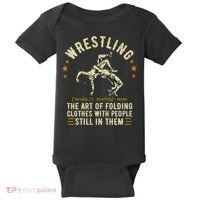 Wrestling Definition Funny Wrestle  Wrestling Cute Gift Baby Bodysuit thumb 0