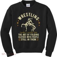 Wrestling Definition Funny Wrestle  Wrestling Cute Gift Kids Sweatshirt thumb 0