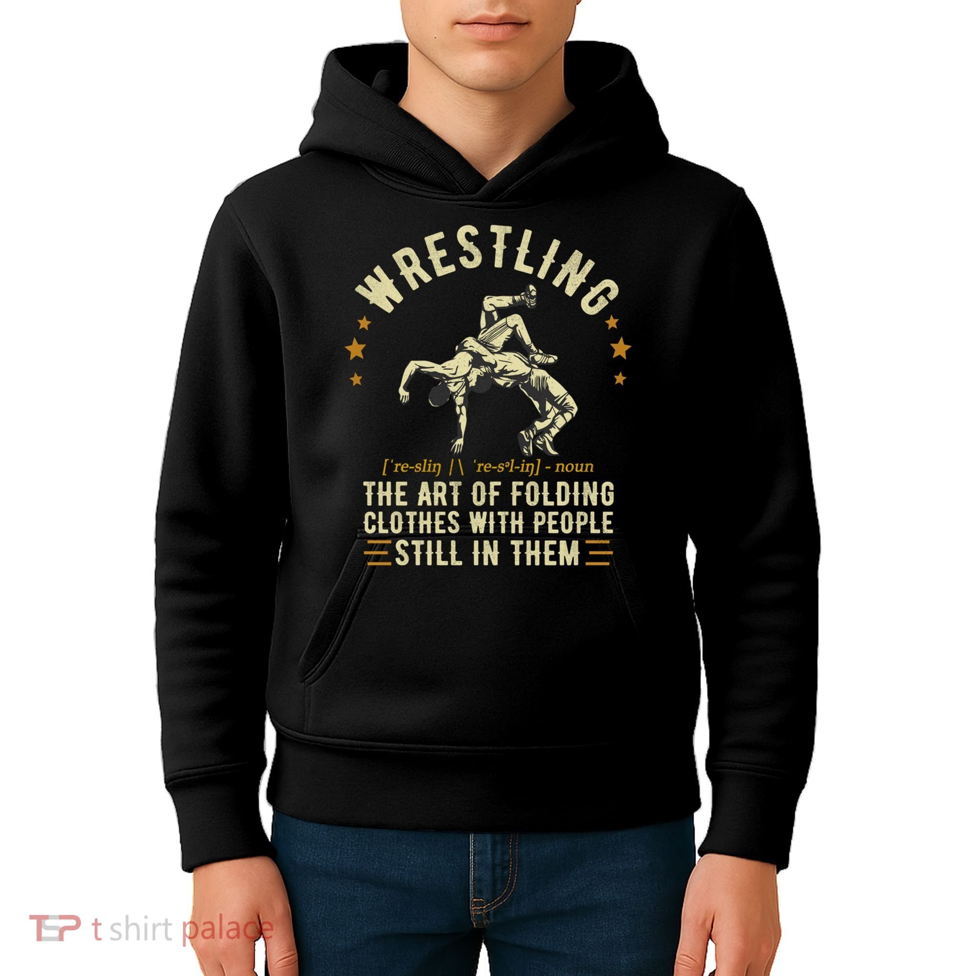 Wrestling Definition Funny Wrestle  Wrestling Cute Gift Kids Hoodie