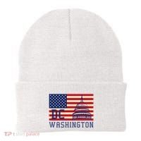 Washington Dc Flag Of The United States Beanie thumb 0