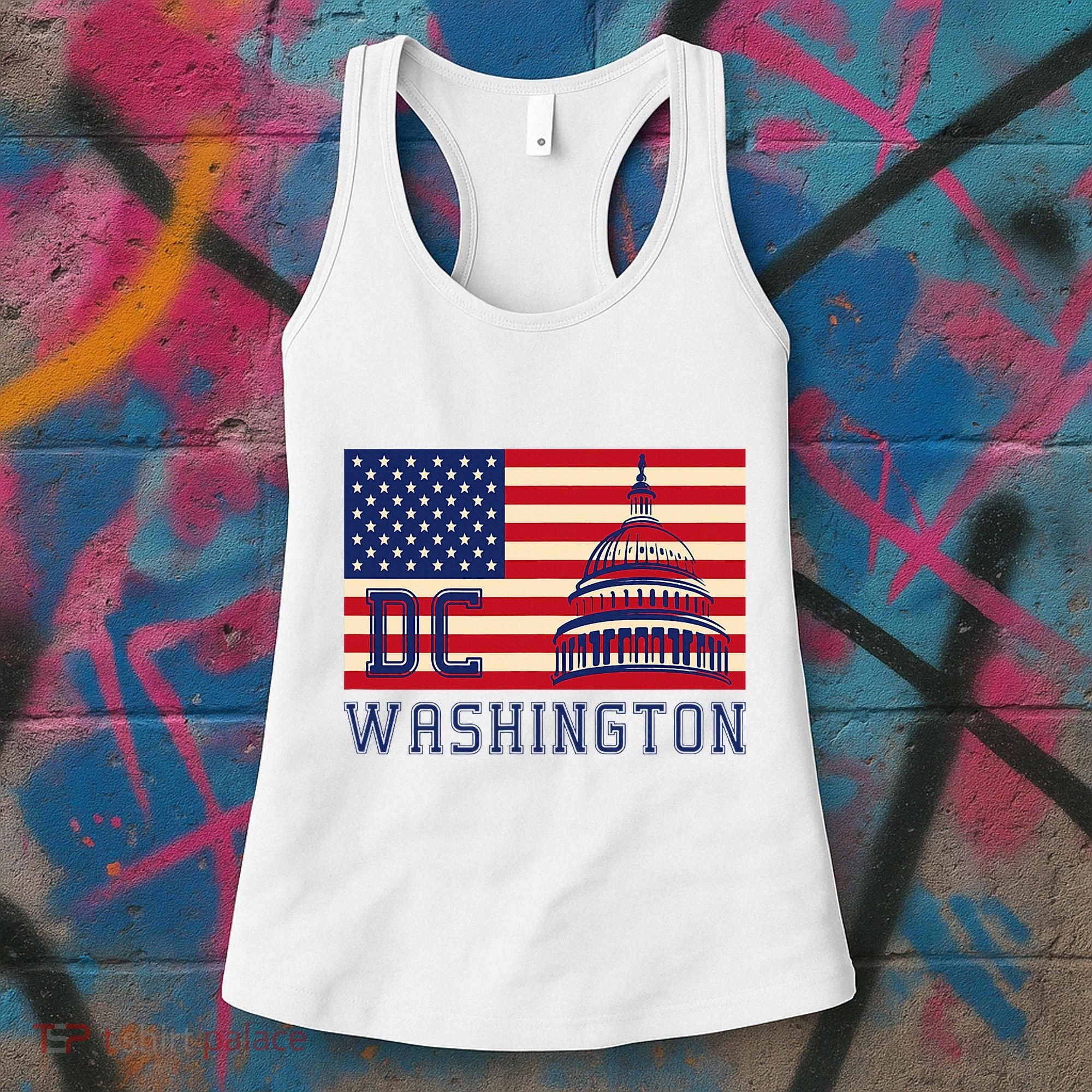 Washington Dc Flag Of The United States Women's Tank Top